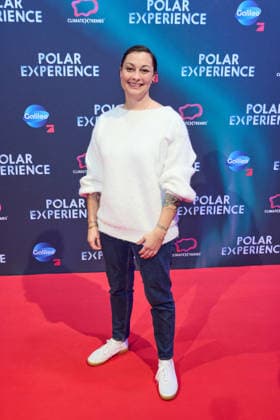 Lina van de Mars Opening of the exhibition POLAR EXPERIENCE The immersive exhibition about the Arctic and Antarctic in the Arena Berlin on 05 12 2025 Opening Polar Experience