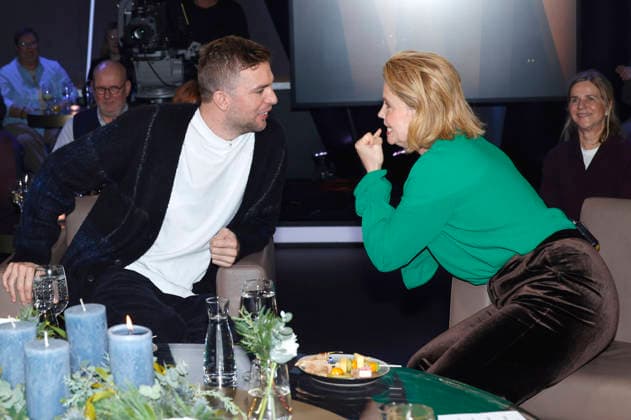 Christoph Kramer and Annette Frier at the recording of the NDR Talk Show at the NDR television studio in Lokstedt Hamburg, 05 12 2025 Foto:xH.xHartmannx xFuturexImagex ndr_talk0512_5234