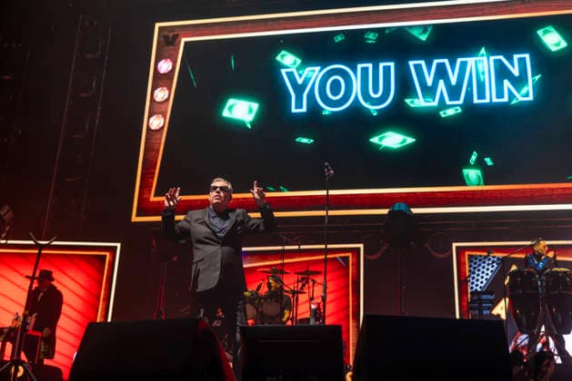 Madness perform at AO Arena Manchester Suggs of British Ska band Madness performs at AO Arena Manchester England, 5th December 2025, Credit:Mike Gray Avalon  Copyright: xMikexGrayx xAvalonx 1056834272