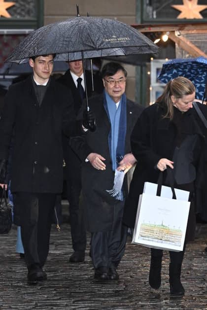 Shimon Sakaguchi, laureate in medicine, arrives as the Nobel laureates will sign the Nobel Chairs at the Nobel Museum in Stockholm, Sweden, December 6, 2025 STOCKHOLM SWEDEN x10090x  Copyright: xClaudioxBresciani TTx NOBEL CHAIRS ARE SIGNED BY THE PRIZE WINNERS RQ6MkGcILQE
