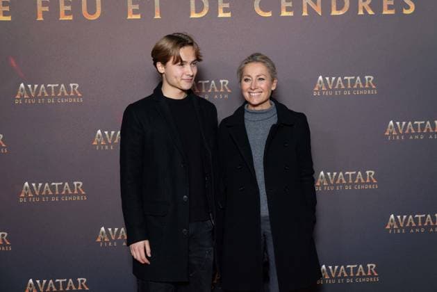 Avatar: Fire And Ash European Premiere Guest and VIP - Paris AJ Anne-Sophie Lapix and her son Aurelien attend the Avatar: Fire And Ash European Premiere on December 5, 2025 at the Seine Musicale in Boulogne-Billancourt, near Paris, France. Photo by Alexis Jumeau ABACAPRESS.COM Paris France  Copyright: xJumeauxAlexis ABACAx