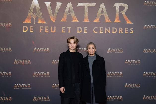 Avatar: Fire And Ash European Premiere Guest and VIP - Paris AJ Anne-Sophie Lapix and her son Aurelien attend the Avatar: Fire And Ash European Premiere on December 5, 2025 at the Seine Musicale in Boulogne-Billancourt, near Paris, France. Photo by Alexis Jumeau ABACAPRESS.COM Paris France  Copyright: xJumeauxAlexis ABACAx
