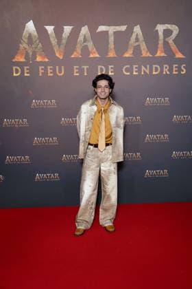 Avatar: Fire And Ash European Premiere Guest and VIP - Paris AJ Mayermki attends the Avatar: Fire And Ash European Premiere on December 5, 2025 at the Seine Musicale in Boulogne-Billancourt, near Paris, France. Photo by Alexis Jumeau ABACAPRESS.COM Paris France  Copyright: xJumeauxAlexis ABACAx