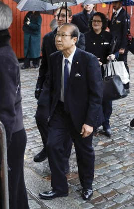 Nobel laureate Kitagawa in Stockholm Professor Susumu Kitagawa of Kyoto University, a co-winner of the 2025 Nobel Prize in chemistry, visits the Nobel Prize Museum in Stockholm on Dec. 6, 2025, ahead of the award ceremony on Dec. 10.  A14AA0005093132P