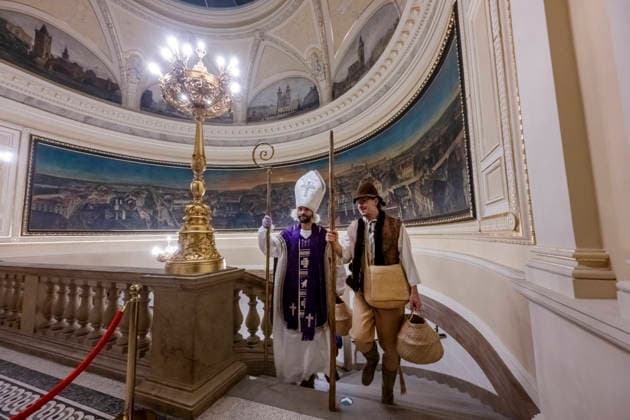 After five years of reconstruction, the main building of the Museum of Prague, reopened on 6 December 2025 in Prague, Czech Republic. The opening was accompanied by a weekend programme with free admission. (CTKxPhoto VitxSimanek) CTKPhotoP2025120602411  CTKPhotoP2025120602411