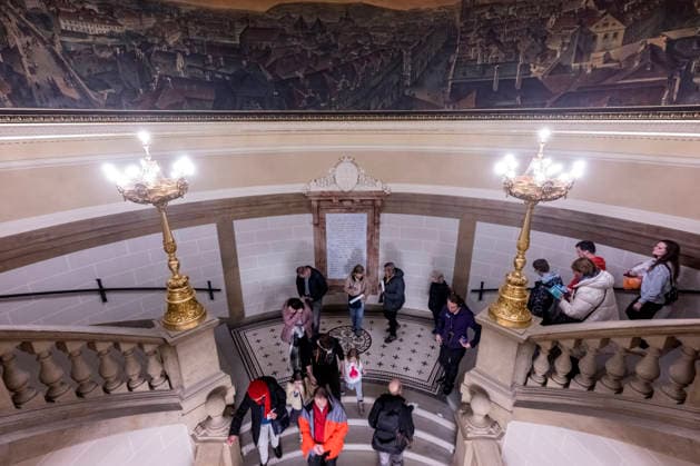 After five years of reconstruction, the main building of the Museum of Prague, reopened on 6 December 2025 in Prague, Czech Republic. The opening was accompanied by a weekend programme with free admission. (CTKxPhoto VitxSimanek) CTKPhotoP2025120602461  CTKPhotoP2025120602461