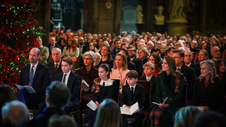 The Together At Christmas Carol Service Catherine, Princess of Wales, Prince William, Prince of Wales, Prince George, Princess Charlotte and Prince Louis attend the fifth ˜Together At Christmas™ Carol Service at Westminster Abbey, London, UK, 05 December 2025., Credit:Andrew Parsons Kensington Palace Avalon United Kingdom, England, London  Copyright: xAndrewxParsonsx xKensingtonxPalacex xAvalonx 1057009987