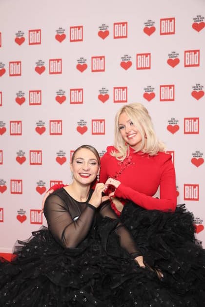 Donation gala A Heart for Children 2025 Kristina Vogel and Patrice Eva Fischer at the TV donation gala A Heart for Children at Studio Adlershof on 06 12 2025 in Berlin Copyright: xEventpressxKochanx