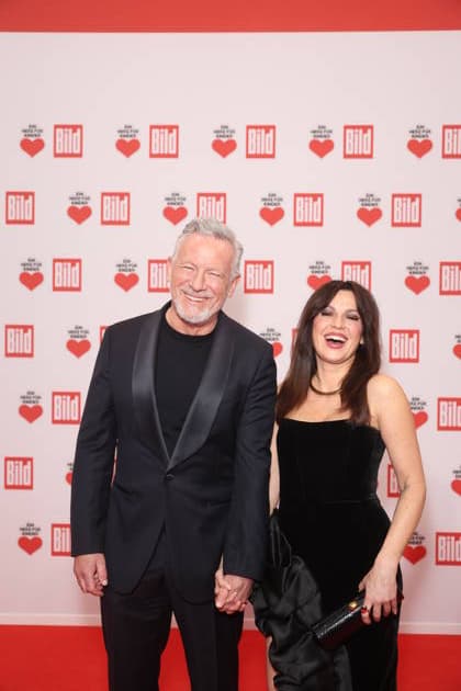 Donation gala Ein Herz für Kinder 2025 Otto Steiner and Natalia Avelon at the TV donation gala Ein Herz für Kinder at Studio Adlershof on 06 12 2025 in Berlin Copyright: xEventpressxKochanx