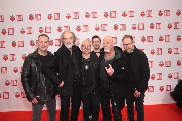 Donation gala Ein Herz für Kinder 2025 Axel Stosberg Santiano , Hans Timm Hinrichsen Santiano , Kevin Sacre and Björn Both Santiano at the TV donation gala Ein Herz für Kinder at Studio Adlershof on 06 12 2025 in Berlin Copyright: xEventpressxKochanx