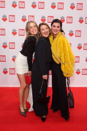 Donation gala Ein Herz für Kinder 2025 Marina Hoermanseder, Nina Maerke and Stephanie Dettmann at the TV donation gala Ein Herz für Kinder at Studio Adlershof on 06 12 2025 in Berlin Copyright: xEventpressxKochanx