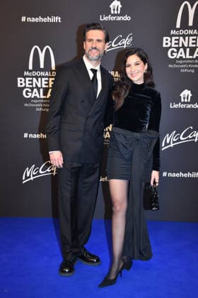 Tom Beck and Chryssanthi Kavazi at the benefit gala for the McDonalds Childrens Aid Foundation on 6 12 2025 in Munich McDonalds Benefit Gala 2025 in Munich