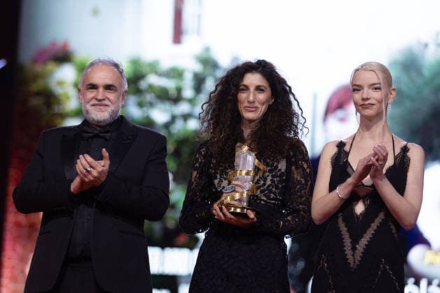 22nd Marrakech International Film Festival Day 9 nb Karim Ainouz, Jihan Kikhia, Anya Taylor-Joy attends the closing ceremony during day 9 of the 22nd Marrakech International Film Festival on December 06, 2025 in Marrakech, Maroc. Photo by Nasser Berzane ABACAPRESS.COM Marrakech  Copyright: xBerzanexNasser ABACAx