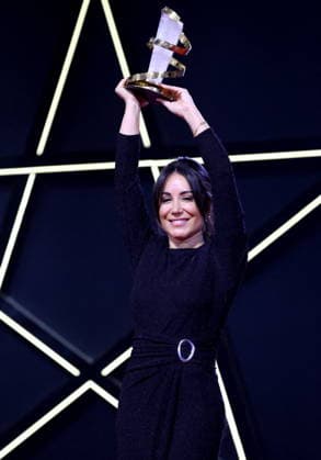 Erige Sehiri, Etoile dOr at the closing ceremony of the 22nd Marrakech International Film Festival, Morocco, on December 6, 2025 Dominique Jacovides Bestimage Closing ceremony of the 22nd Marrakech International Film Festival, Morocco, on December 6, 2025 Marrakech Morocco  Copyright: xDOMINIQUExJACOVIDESx xBESTIMAGExDOMINIQUExJACOVIDESx xBESTIMAGEx