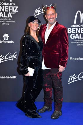 Tom Lehel with wife Dany Lehel at the 20 McDonald s Benefit Gala for the McDonald s Childrens Aid Foundation at the Eisbach Studios in Munich, 06 12 2025 Foto:xB.xInsingerx xFuturexImagex mcdonalds_5266