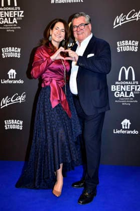 Natalie Schmid and Josef Schmid at the 20 McDonald s Benefit Gala in aid of the McDonald s Childrens Aid Foundation at the Eisbach Studios in Munich, 06 12 2025 Foto:xB.xInsingerx xFuturexImagex mcdonalds_5286