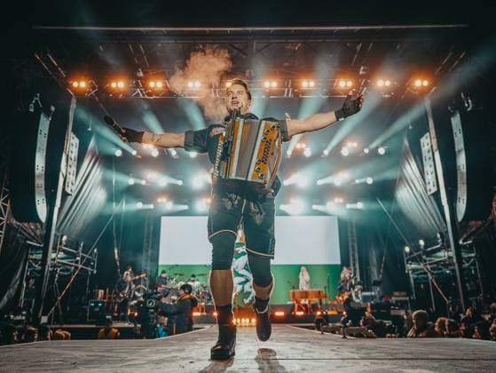 06 12 2025, Flachau, AUT, On the road in Salzburg, Ski Opening 2025, DAY 1, Andreas Gabalier, concert, in the picture Andreas Gabalier,