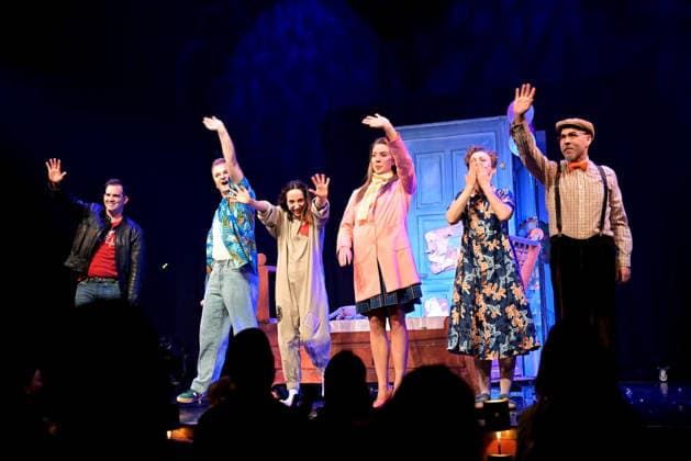 Anouk, premiere, GOP, theater, Essen, childrens musical, authors, Hendrikje Balsmeyer, Peter Maffay, actors, Anouk Leonie Ocker, grandmother and Affi Barbara Köhler, mother Alina Hill, father Mathias Meffert, Yaris Vincent Heinen, grandfather Sebastian Ciminski Knille and Ambrogio Vinella respectively Copyright: xHWxRIECKx