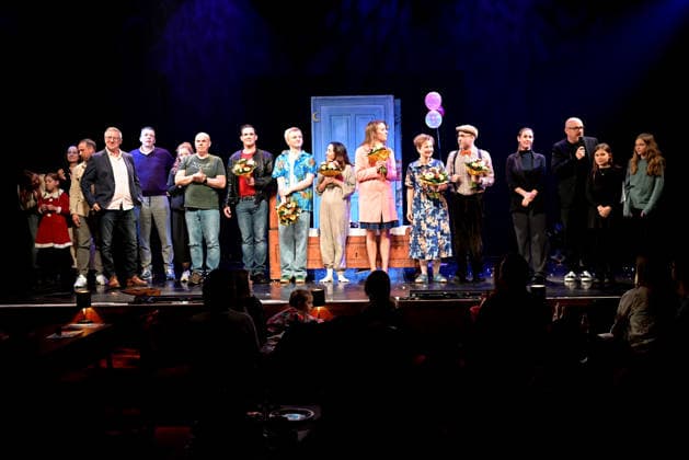 Anouk, premiere, GOP, theater, Essen, childrens musical, authors, Hendrikje Balsmeyer, Peter Maffay, actors, Anouk Leonie Ocker, grandmother and Affi Barbara Köhler, mother Alina Hill, father Mathias Meffert, Yaris Vincent Heinen, grandfather Sebastian Ciminski Knille and Ambrogio Vinella respectively Copyright: xHWxRIECKx