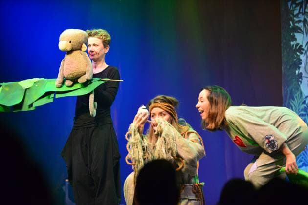 Anouk, premiere, GOP, theater, Essen, childrens musical, authors, Hendrikje Balsmeyer, Peter Maffay, actors, Anouk Leonie Ocker, grandmother and Affi Barbara Köhler, mother Alina Hill, father Mathias Meffert, Yaris Vincent Heinen, grandfather Sebastian Ciminski Knille and Ambrogio Vinella respectively Copyright: xHWxRIECKx