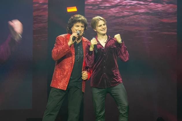Schlager Night of the Year 2025 Olaf der Flipper and Vincent Gross at the Schlager Night of the Year 2025 on 06 12 2025 in the Festhalle Frankfurt Frankfurt Festhalle Hessen