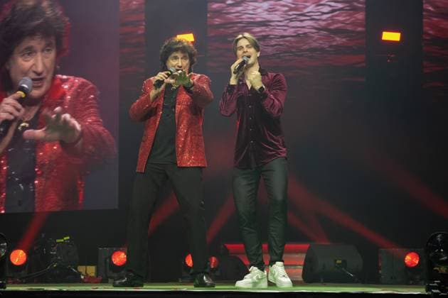 Schlager Night of the Year 2025 Olaf der Flipper and Vincent Gross at the Schlager Night of the Year 2025 on 06 12 2025 in the Festhalle Frankfurt Frankfurt Festhalle Hessen