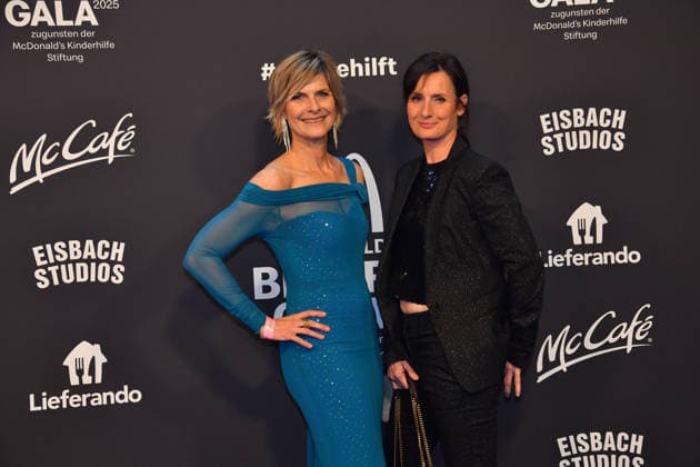 Barbara Hahlweg and Petra Glinski McDonalds Benefit Gala McDonalds Childrens Aid Foundation Eisbach Studios Munich 06 December 2025