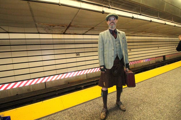 December 7, 2025, Manhattan, New York, USA: New York ,New York December 7,2025..Vintage Holiday Train Ride.. NYC Transit Museum hosts there annual vintage train ride for the holiday season. Trains features eight cars from the 1930s These vintage Independent Subway System (IND) cars were built for the first subway company operated by the City of New York. Depression-era Art Deco aesthetic. With rattan seats, paddle ceiling fans, incandescent light bulbs, roll signs, and period advertisements, Manhattan USA - ZUMAct2_ 20251207_faf_ct2_067 Copyright: xBrucexCotlerx