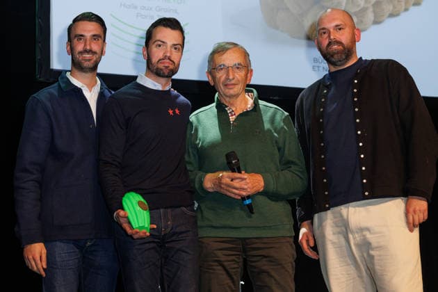 Fou de Patisserie Awards ceremony at the Madeleine theatre Ceremonie des Trophees Fou de Patisserie au theatre de la Madeleine Prix de la Buche Palace Jean Julien freydt La Halle aux Grains 451373 2025 12 08 Paris France  Copyright: xSebastienxFremontx xStarfacex STAR_451373_025