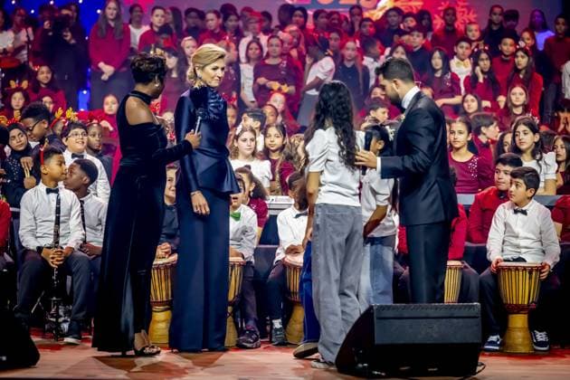 BREDA - Queen Maxima will be present at the ChassÃ Theater in Breda during the recording of the 2025 Christmas Music Gala. ANP HOLLANDSE HOOGTE ROBIN UTRECHT netherlands out - belgium out  Copyright: xx x544384439x originalFilename: 544384439.jpg