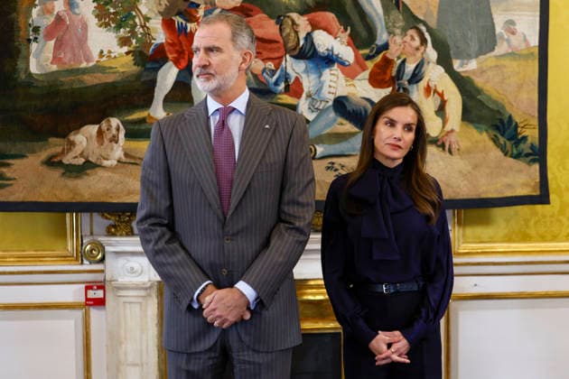 King Felipe VI and Queen Letizia chair the annual meeting of the Cervantes Institute Patronage in Aranjuez town, Madrid province, central Spain, 09 December 2025. Annual meeting of the Cervantes Institute Patronage !ACHTUNG: NUR REDAKTIONELLE NUTZUNG!  Copyright: xChemaxMoyax GRAF763 20251209-55018777731_1