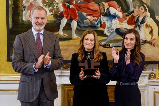 09-12-2025 Madrid Queen Letizia and King Felipe during the annual meeting of the Board of Trustees of the Cervantes Institute at the Royal Palace of Aranjuez in Madrid. Â  Copyright: xPPEx