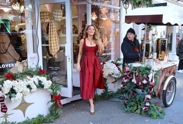 Blake Lively at Stone Clover Lane Store in New York Actress Blake Lively is celebrating her haircare brand s collab Blake Brown Beauty with Stone Clover Lane at their store on Bleecker Street in The West Village, New York on December 9, 2025. Photo by Charles Guerin ABACAPRESS.COM New York NY  Copyright: xGuerinxCharles ABACAx