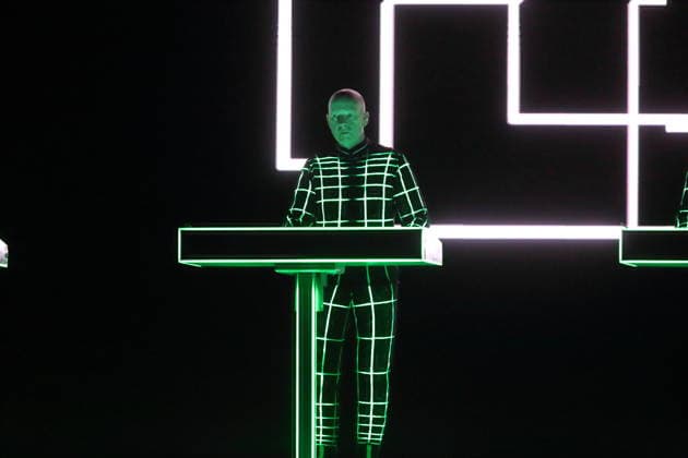 Henning Schmitz from the band Kraftwerk at a concert in the Uber Eats Music Hall in Berlin, December 9, 2025 Kraftwerk concert Berlin