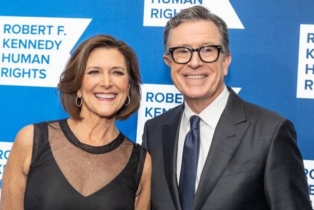December 9, 2025, Bronx, New York, USA: Evelyn McGee-Colbert and Stephen Colbert attend Robert F. Kennedy Human Rights Ripple of Hope annual award gala at Hilton Midtown Hotel in New York, NY on December 9, 2025. Bronx USA - ZUMAr339 20251209_znp_r339_045 Copyright: xLevxRadinx