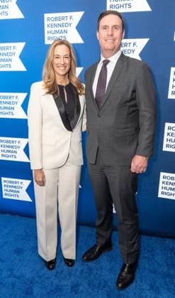 December 9, 2025, Bronx, New York, USA: Mikie Sherrill, Governor Elect, NJ and Jason Hedberg attend Robert F. Kennedy Human Rights Ripple of Hope annual award gala at Hilton Midtown Hotel in New York, NY on December 9, 2025. Bronx USA - ZUMAr339 20251209_znp_r339_097 Copyright: xLevxRadinx