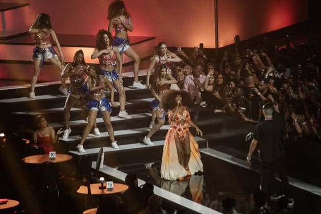 RIO DE JANEIRO, RJ - 09.12.2025: PREMIO MULTISHOW 2025 - Gabi Amarantos at the 2025 Multishow Music Awards, a celebration of Brazilian music, which takes place on December 9th at Farmasi Arena in Rio de Janeiro. x2856899x  CristianexMota