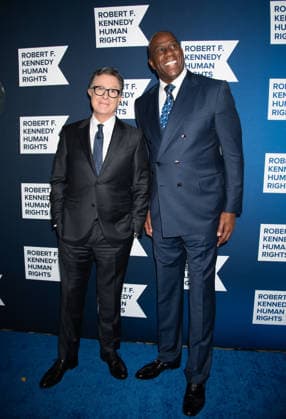 Arrivals for the 2025 Ripple of Hope Gala Featuring: Stephen Colbert, Magic Johnson Where: New York, New York, United States When: 09 Dec 2025 Credit: Janet Mayer INSTARimages.com EDITORIAL USE ONLY. NOT FOR USE BY NEWSPAPERS BASED IN THE UK. Copyright: xx instar55327947