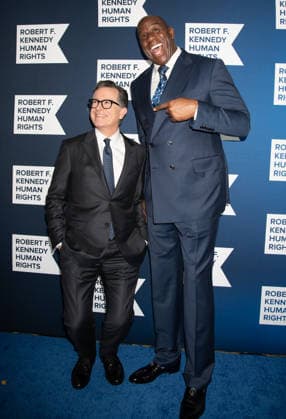 Arrivals for the 2025 Ripple of Hope Gala Featuring: Stephen Colbert, Magic Johnson Where: New York, New York, United States When: 09 Dec 2025 Credit: Janet Mayer INSTARimages.com EDITORIAL USE ONLY. NOT FOR USE BY NEWSPAPERS BASED IN THE UK. Copyright: xx instar55327907