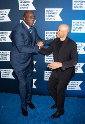 Arrivals for the 2025 Ripple of Hope Gala Featuring: Magic Johnson, Glenn Davis Where: New York, New York, United States When: 09 Dec 2025 Credit: Janet Mayer INSTARimages.com EDITORIAL USE ONLY. NOT FOR USE BY NEWSPAPERS BASED IN THE UK. Copyright: xx instar55327917