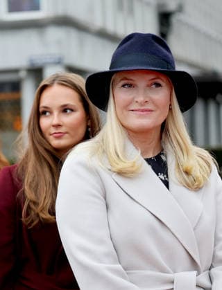 10-12-2025 Oslo Princess Mette-Marit and Princess Ingrid Alexandra attended the Save the Children Peace Prize celebration to Nobel Peace Prize Laureates Maria Corina Machado with her daughter Ana Corina Sosa outside the Nobel Peace Center in Oslo. Â  Copyright: xPPEx