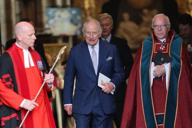 . 10 12 2025. London, United Kingdom. King Charles III leaving an Advent Service at Westminster Abbey in London.  xStephenxLockx xi-Imagesx IIM-26447-0012