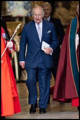 . 10 12 2025. London, United Kingdom. King Charles III leaving an Advent Service at Westminster Abbey in London.  xStephenxLockx xi-Imagesx IIM-26447-0016
