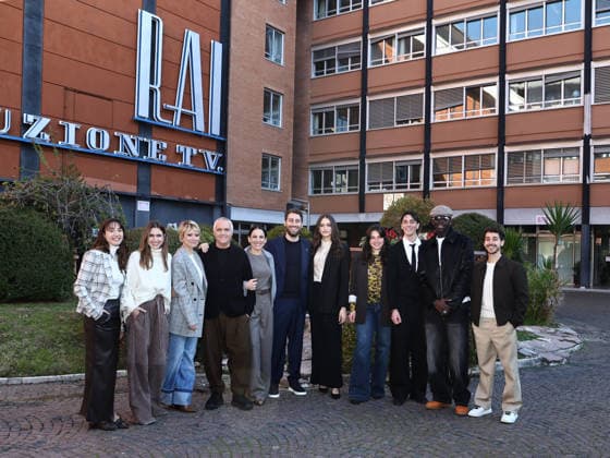 Rome, Rai headquarters formerly at Teulada, photocall for the series Tutta scena. Pictured: Sabrina Martina, Anna Favella, Euridice Axen, Giorgio Panariello, Arianna Mattioli, Nicola Conversa, Alice Maselli, Margherita Morchio, Emanuele Porzio, Seydou Sarr, and Giovanni Scotti.  Copyright: xMarcoxProvvisionatox xipa-agency.netx xMarcoxProvvisionatox IPA_Agency_IPA68987528