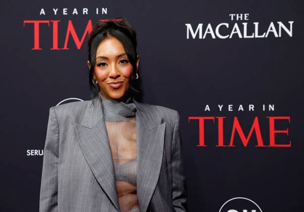 Tayshia Adams arrives on the red carpet when TIME Celebrates A Year In TIME at Current at Chelsea Piers on Wednesday, December 10, 2025 in New York City.  NYP20251210118 JohnxAngelillo