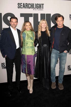 Bradley Cooper, Andra Day, Laura Dern and Will Arnett at the special screening of the movie Is This Thing On at the DGA Theater New York, 10 12 2025 Foto:xB.xHinex xFuturexImagex thing_5243