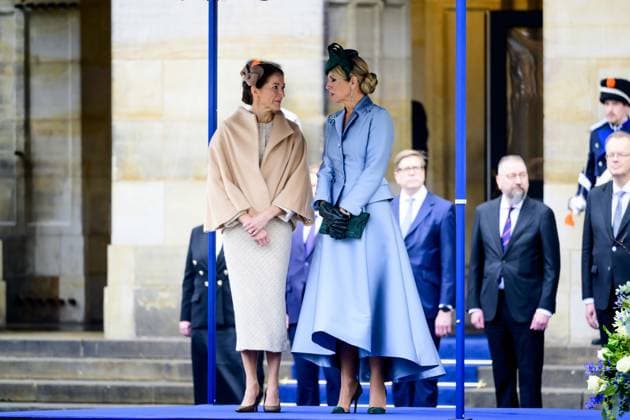 Amsterdam, The Netherlands, 2025-12-11 10:30:07 AMSTERDAM, 11-12-2025, Dam Square. State visit of the President of Finland, Alexander Stubb, to the Netherlands. He is accompanied by his wife, Suzanne Innes-Stubb. King Willem-Alexander and Queen Maxima officially welcome the Finnish President and Mrs. Innes-Stubb on Dam Square in Amsterdam. PHOTO: NLBeeld Patrick van Emst Credit: NL Beeld Patrick van Emst  Copyright: xx x
