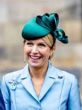 11-12-2025 Amsterdam Queen Maxima with the Finnish President Alexander Stubb and Suzanne Innes-Stubb during the welcome ceremony at the Dam square on the 1st day of the 2 day statevisit to the Netherlands. Â  Copyright: xPPEx