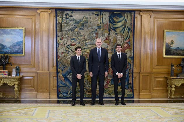 The King receives Marc and Álex Márquez Alentà, champion and runner-up of MotoGP 2025 The King, Felipe VI, receives in audience Marc and Álex Márquez Alentà, champion and runner-up of MotoGP 2025, at the Zarzuela Palace, on December 11, 2025, in Madrid Spain 11 DECEMBER 2025 Jesús Hellí Espana  Copyright: xJesusxHellinx 7163636