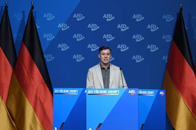 Foundation of the AfD youth organization on 29 11 2025 in the Hessenhallen in Giessen Jean Pascal Hohm Chairman Generation Germany xRx